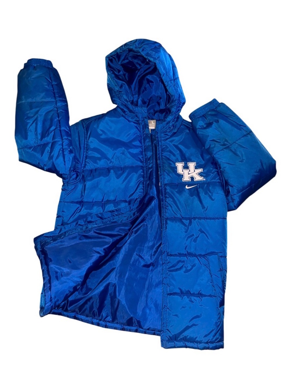 VTG Nike team men’s large parka puffer coat embroidered Kentucky wildcats logo
